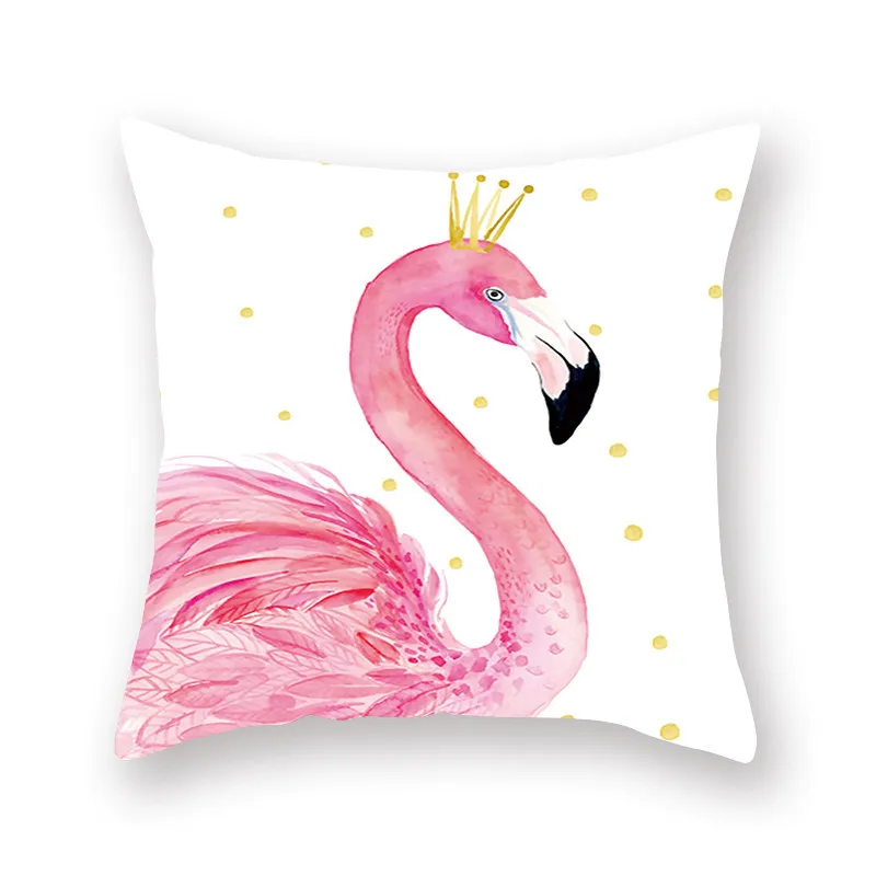فلامنغو Pillowcover سادة يغطي الوردي المخدة الوسائد الزخرفية ل أريكة البوليستر المنزل الديكور السرير 45*45 10049