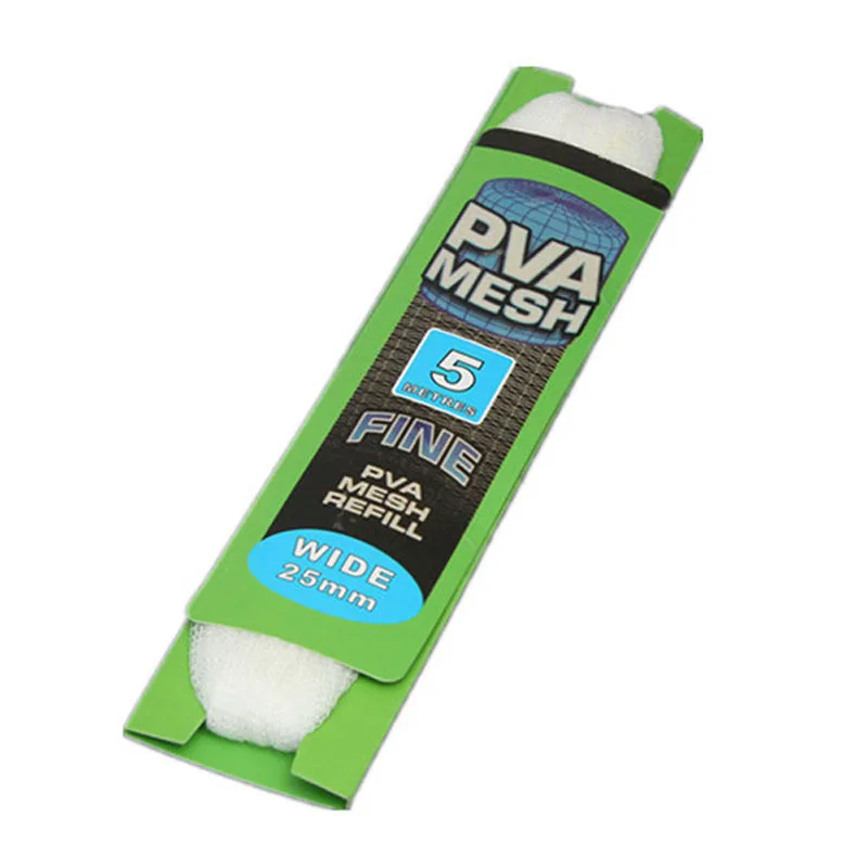 

5M PVA Soluble Narrow Fishing Network Refill Stocking Bait Bag Protect Fish Net For Carp Fishing Tubes Systems Accessories