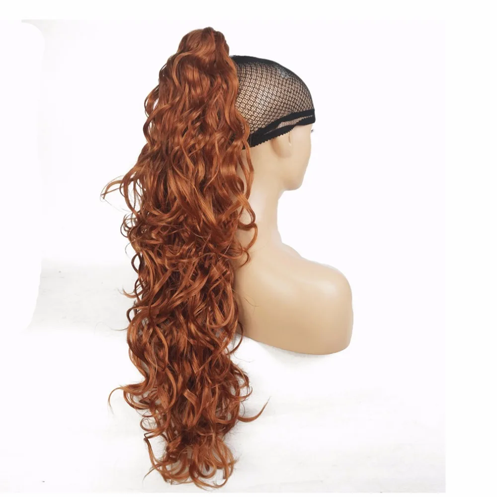 StrongBeauty Long Curly Claw Clip Ponytail Hairpiece Hair Extensions 32 inch Synthetic Heat Resistant Fiber