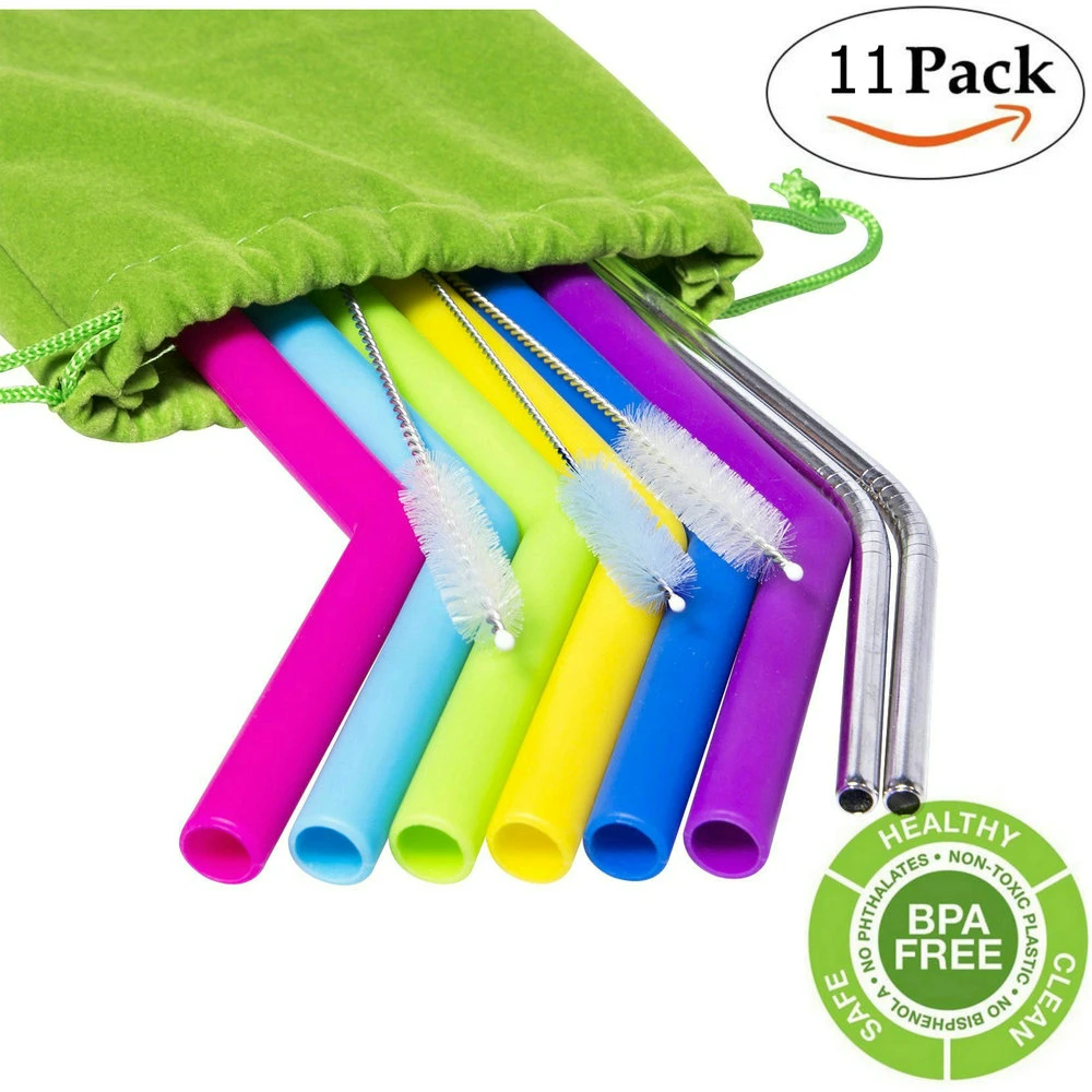 Buy Reusable Straws Stainless Steel Straws Silicone