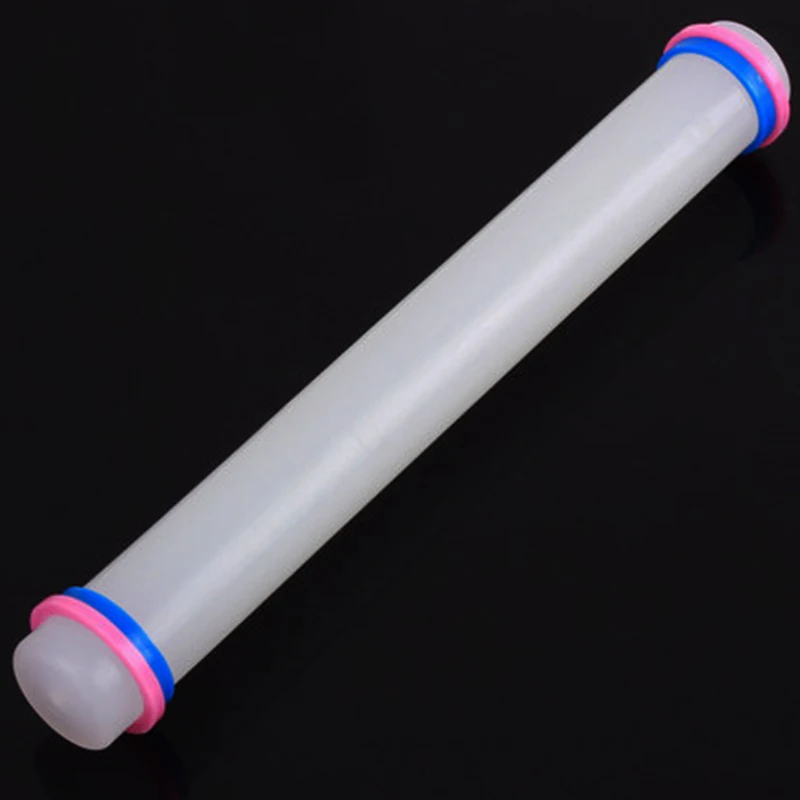 Белый 23 см антипригарное скольжение Fondant Rolling Pin торт тесто ролик украшения