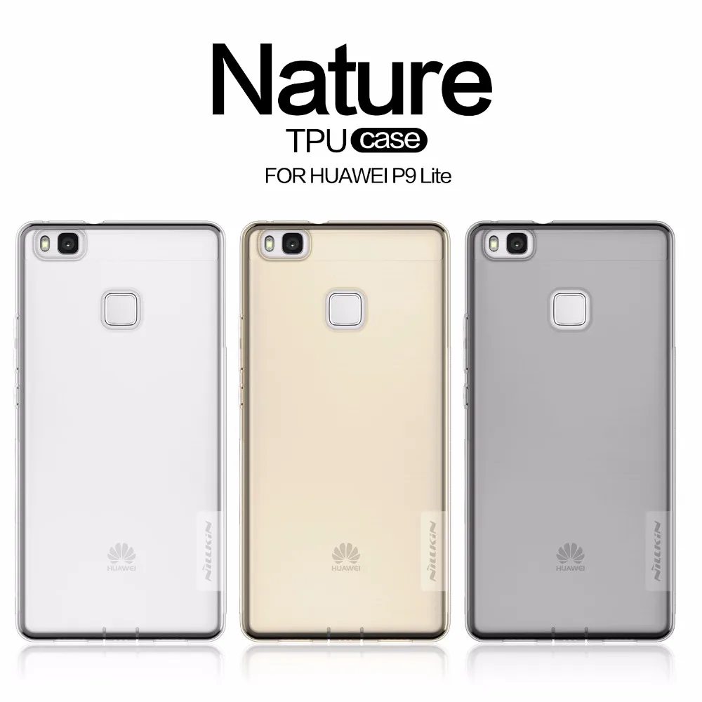 

Original Nillkin TPU 0.6mm Ultra thin Phone Cases for Huawei P9 Lite G9 Lite Silicone Cover Crystal Clear Case +Retail Package
