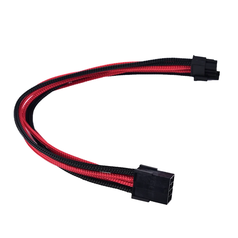 JETTING 1 шт. новый черный красный рукав 8 Pin до 6 + 2 30 см ATX плата блок питания