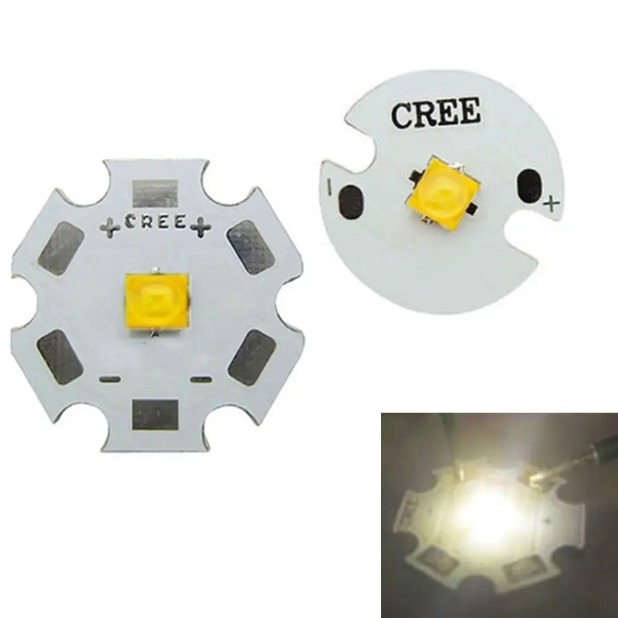 5pcs Cree XLamp XML L2 10W LED Emitter White 6000k Color 20mm black Star Base