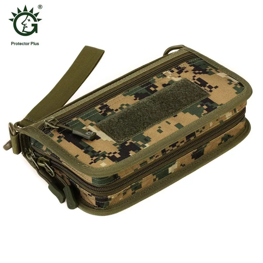 jungle camouflage Протектор Плюс мини портативный тактический кошелек сумка для мужчин Кемпинг Пешие прогулки сумка-пояс карты кошелек " телефон сумка - Цвет: jungle camouflage