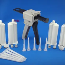 50ML4: 1 руководство AB клеевой пистолет и 4 шт. 4: 1 конусов и смесительная трубка силиконовый клей склеивание экструзионный инструмент