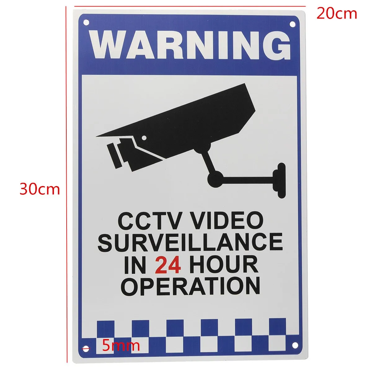CCTV Предупреждение безопасности видео наблюдения камера безопасности знак безопасности Reflactive металл