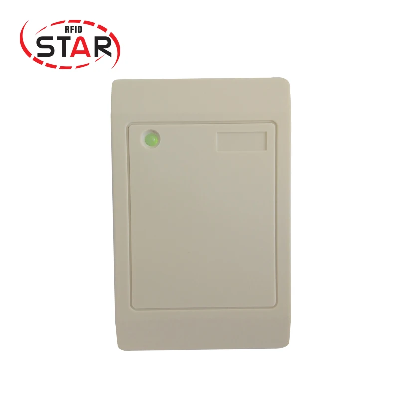 

1pc rfid reader 125KHz Access control reader EM ID RFID card reader RS485 active type card reader (yellow white color)