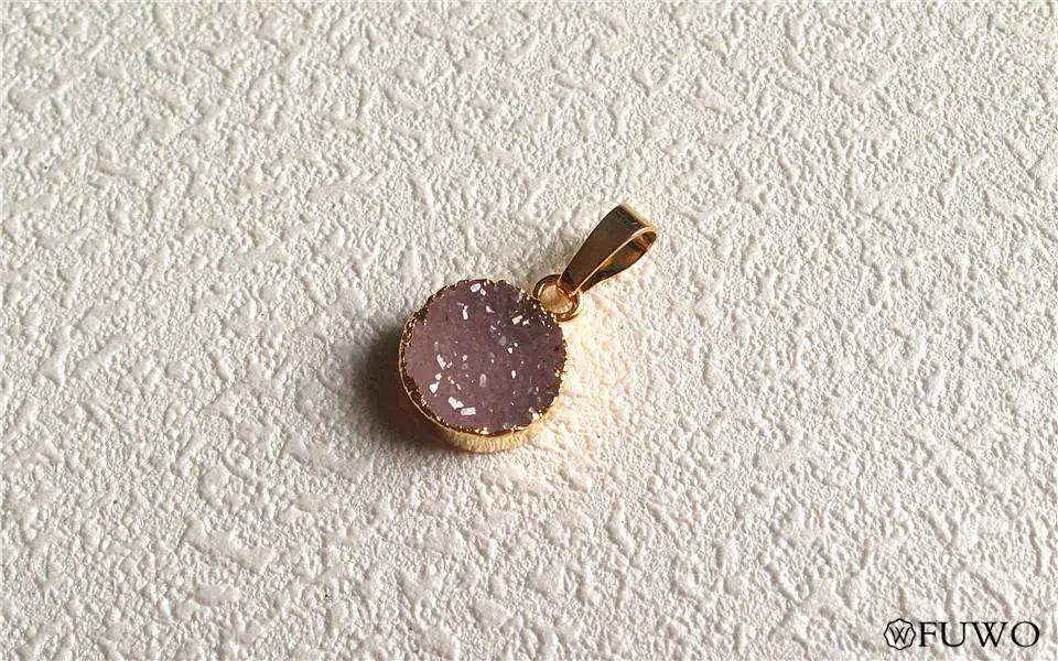 Natural Druzy Agate Pendant 7