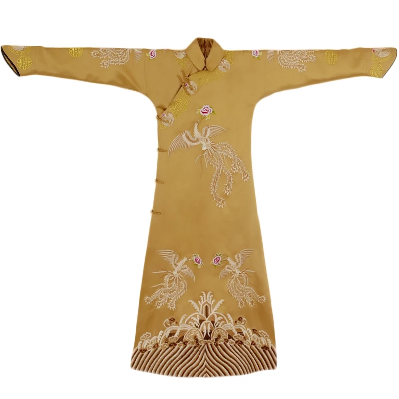 3 вида конструкций золотой династии Цин вышивка император императрица дворец ханьфу костюм для новейшая телевизионная игра история дворца яньси