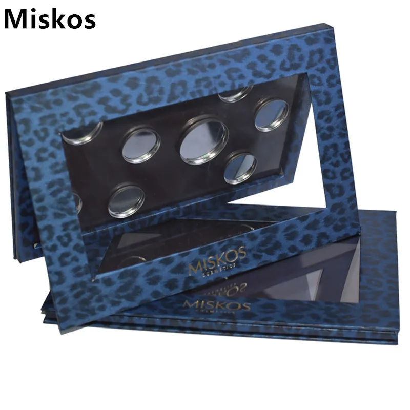Miskos Макияж палитра Тени для век Leopard Пустой Магнитная Палитры DIY пополнения тени