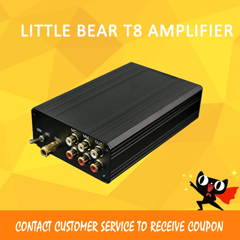 

Little Bear T8 AMP Turntable MM MC Phono RIAA preamplifier Hifi Stereo Pre-AMP Phono Sound Amplifier for speakers HOT