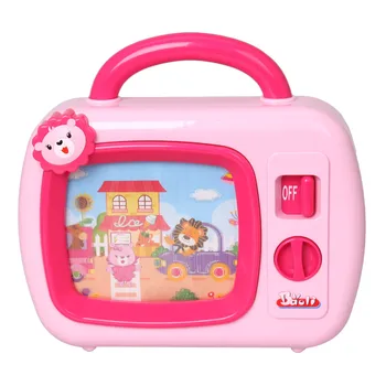 

Baby Musical TV Sleepy Lullaby Little TV Toy with Scroll Image for Toddlers Children Music Box Pretend Play Furniture Toys(1501)