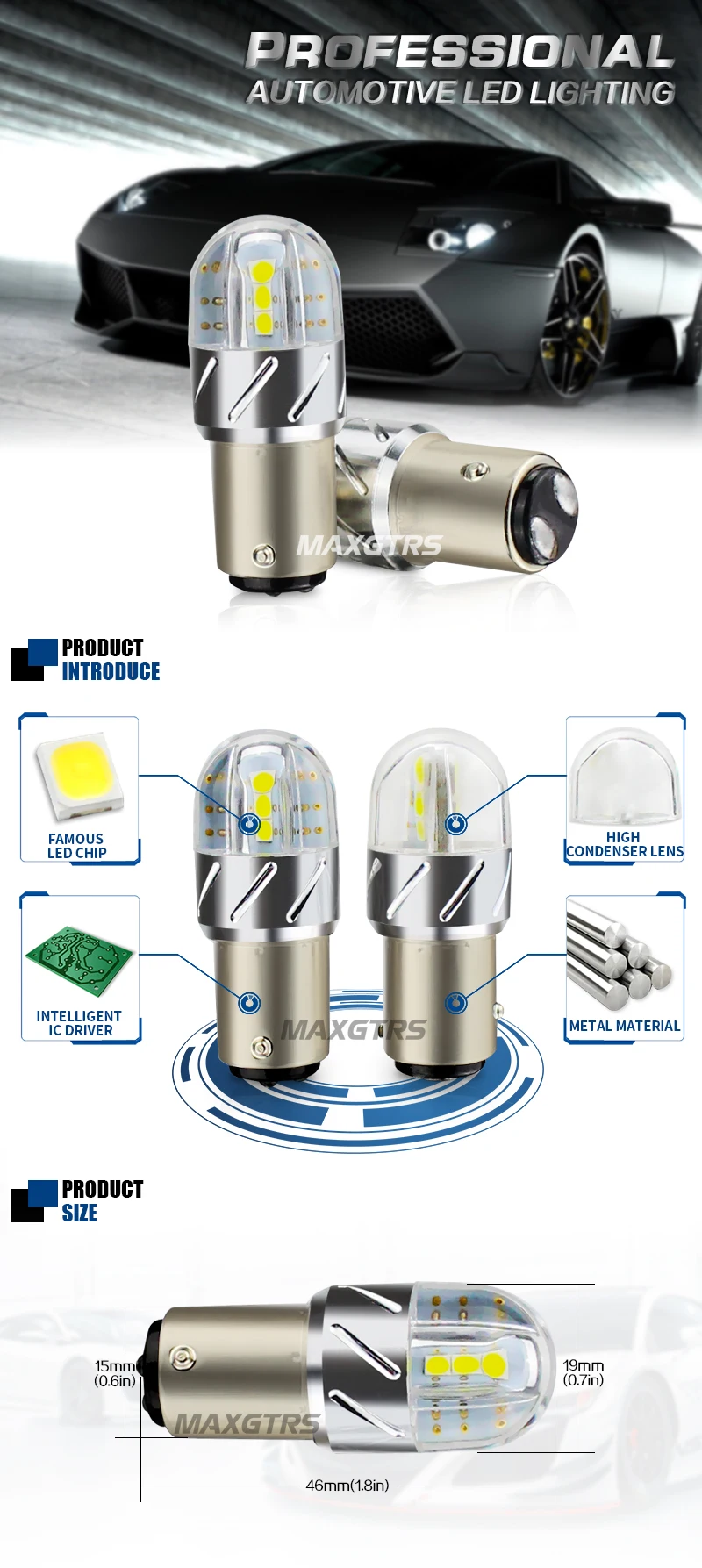 2x S25 1157 Тормозной светильник P21/5 Вт BAY15D 6SMD 3030 светодиодный светильник, лампа заднего хода для автомобиля, сигнальная лампа поворота для парковки, Белый/янтарный/красный