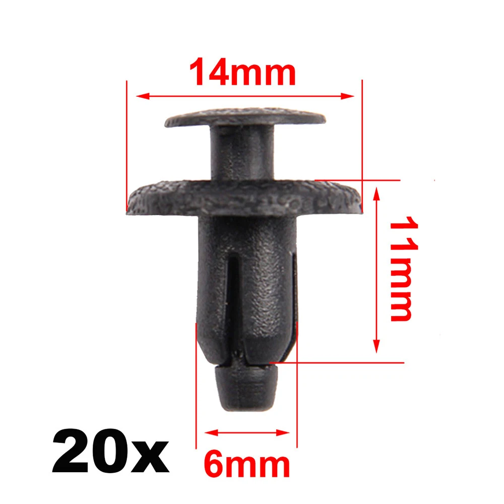 CLips In Stock New 20x for Suzuki for Yamaha for Ducat 6mm Hole Easy