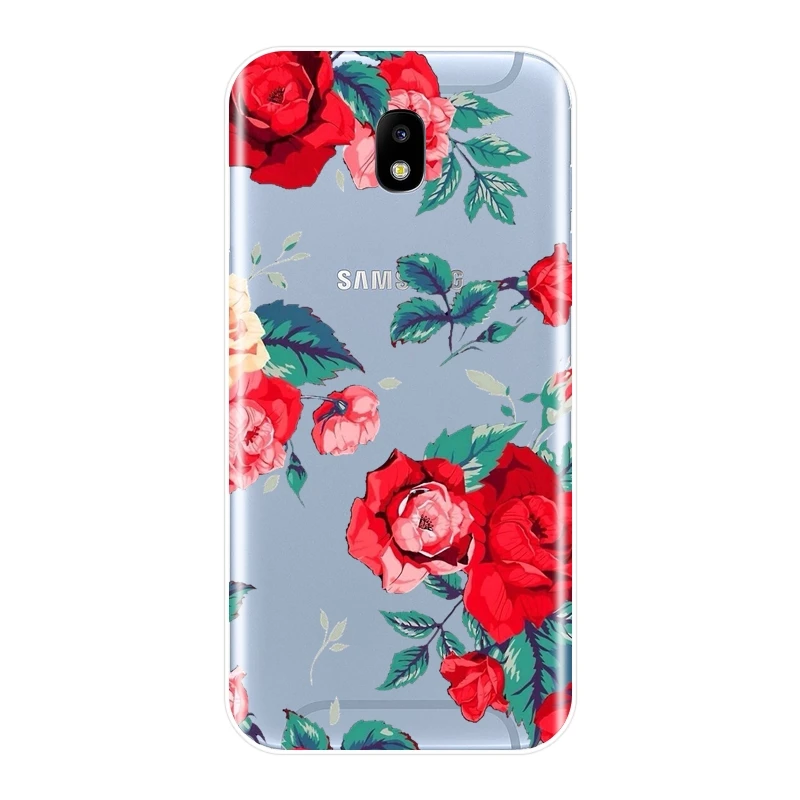 Задняя крышка из ТПУ для Samsung Galaxy J4 J6 J8 Plus мягкий силиконовый розовый чехол