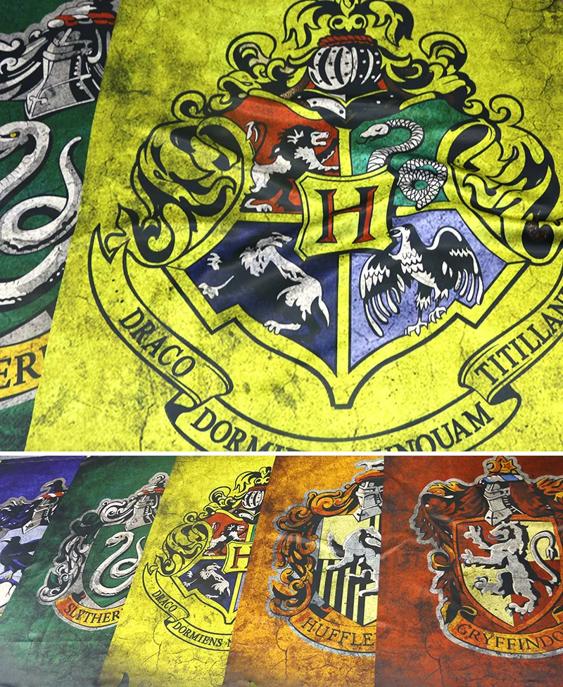 5 шт пакет волшебника школы колледжа флаг баннеры Гарри вечерние бар Dorection