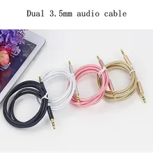 Двойной 3,5 мм Джек аудио Spliiter кабель для huawei P30 P20 Коврики 20 pro lite samsung s10 s9 S8 плюс автомобиля MP4 мобильного телефона с адаптером Aux