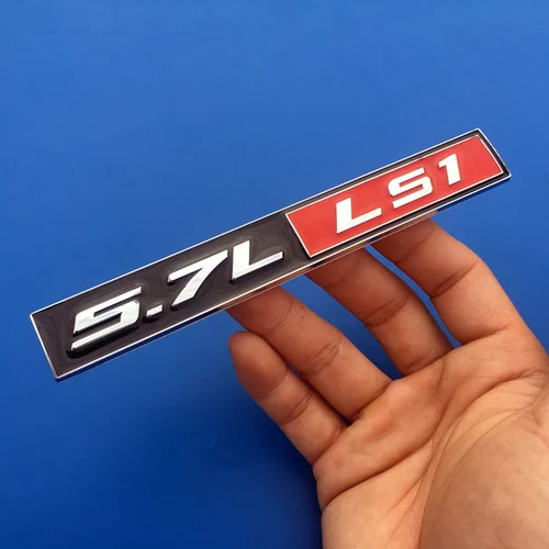 1 PCS 3D Metal Emblem 5.0L 5.7L 6.0L 6.8L LS1 LS2 LS3 LS6  COYOTE V8 Body badge Trunk Sticker For JEEP Chevrolet Ford 5.7L LS1