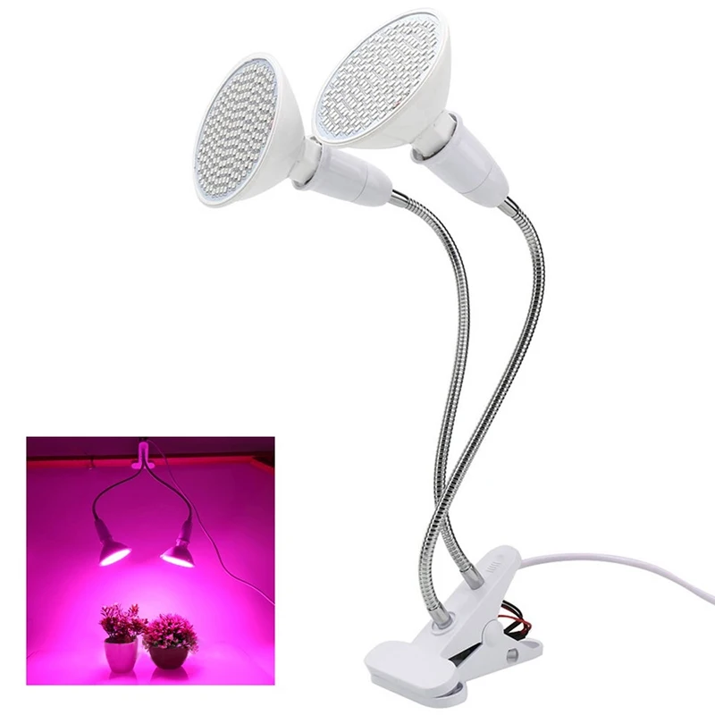 Dual-Head-LED-Grow-Lamp-with-Clip-For-Plants-Growth-E27-Bulb-Individual-Switch-Control