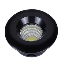 Белый, черный, 3 Вт Светодиодный точечный светильник, мини светодиодный потолочный светильник, cob потолочный светильник, AC85-265V, осветительная лампа для шкафа, прилавка, витрина с Драйвером