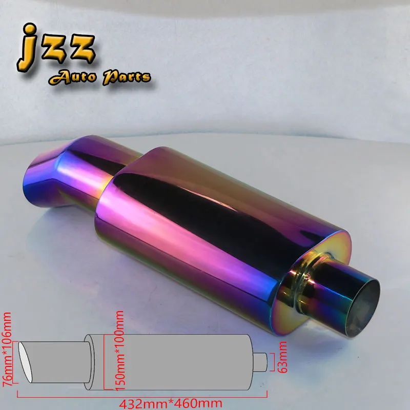 JZZ akrapovic car exhaust tip muffler attachments rainbow tube auto