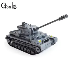GonLeI Panzer IV F2 Танк 1193 шт. строительные блоки, совместимые с баком Обучающие кирпичи модели игрушек и строительные игрушки подарок