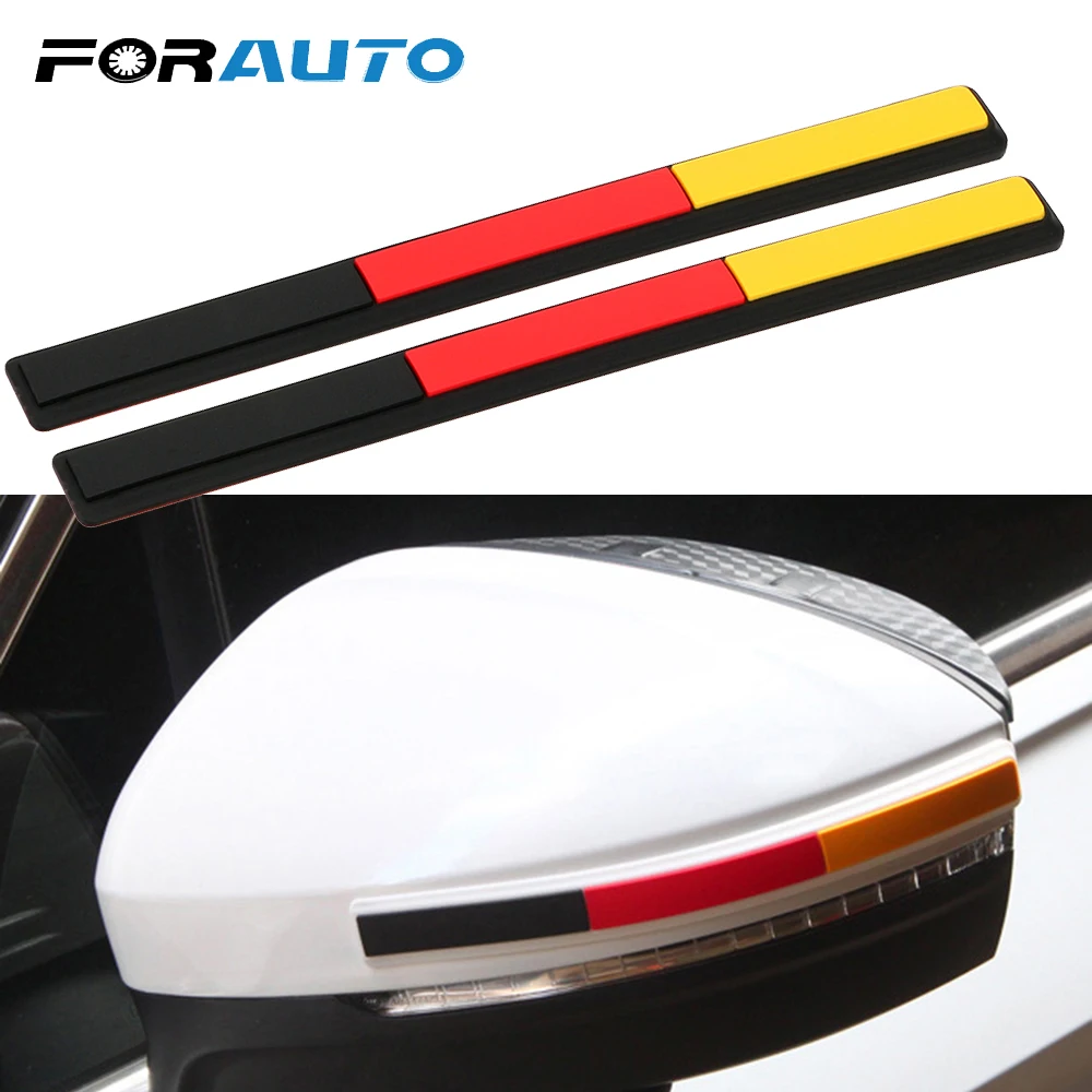 

FORAUTO 2Pcs Car Anti-Collision Strip Door Edge Trim Guard Anti-Scratch Sticker Car Rearview Mirror Protector Styling Moulding