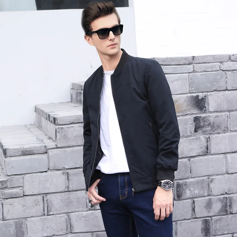 New 2017 Jacket Men Fashion Casual Loose Mens Jacket Bomber Jacket ...