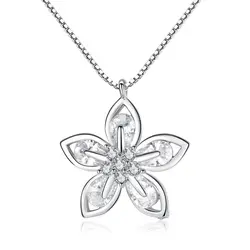 KOFSAC Новая мода 925 серебро цепочки и ожерелья для женщин Jewelry очаровательный со стразами удача персик цветные ожерелья Девушка День святого