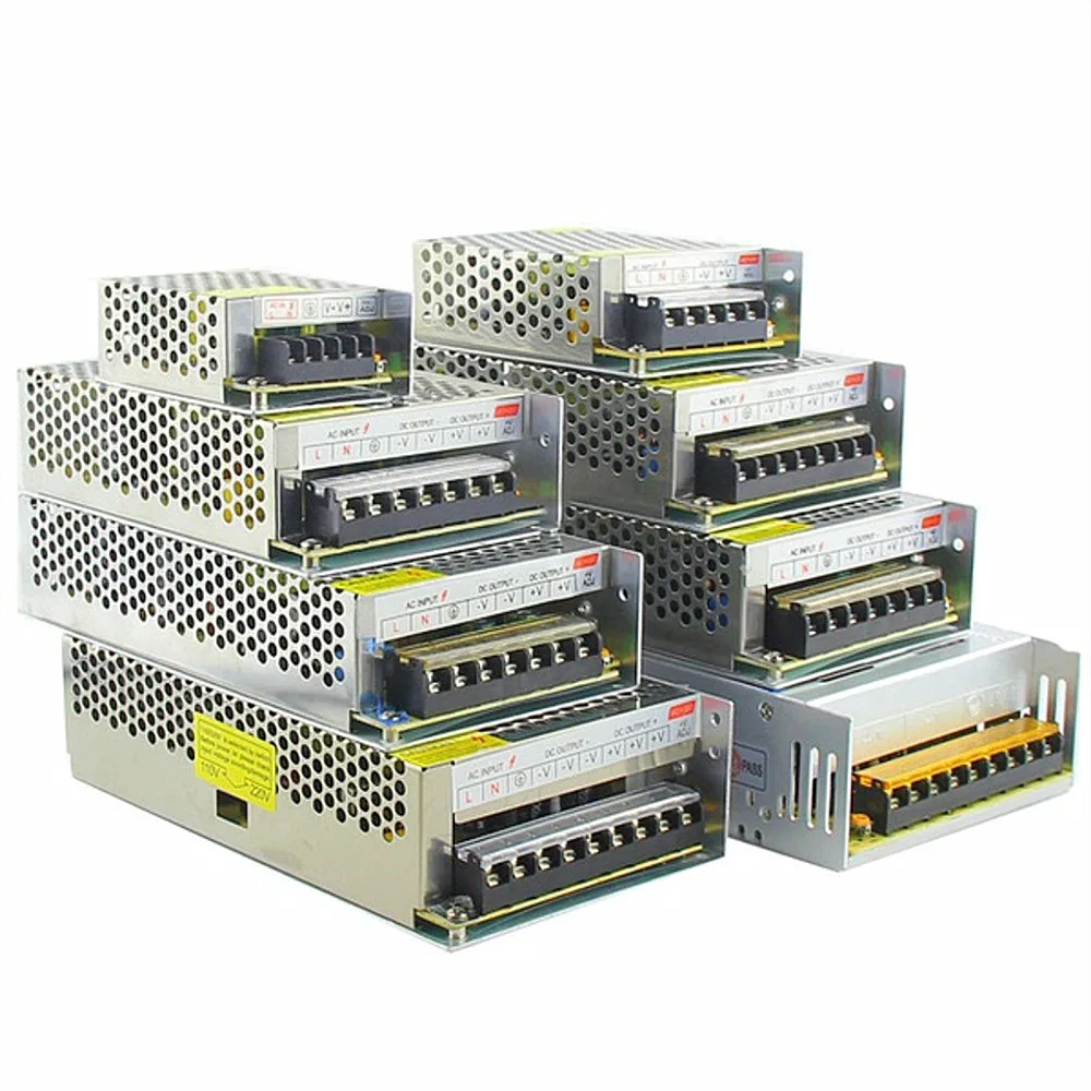 DC 12V 1A 2.1A 3A 5A 10A 15A 20A 30A 40A 50A 60A адаптер питания для драйвера светодиодная лента