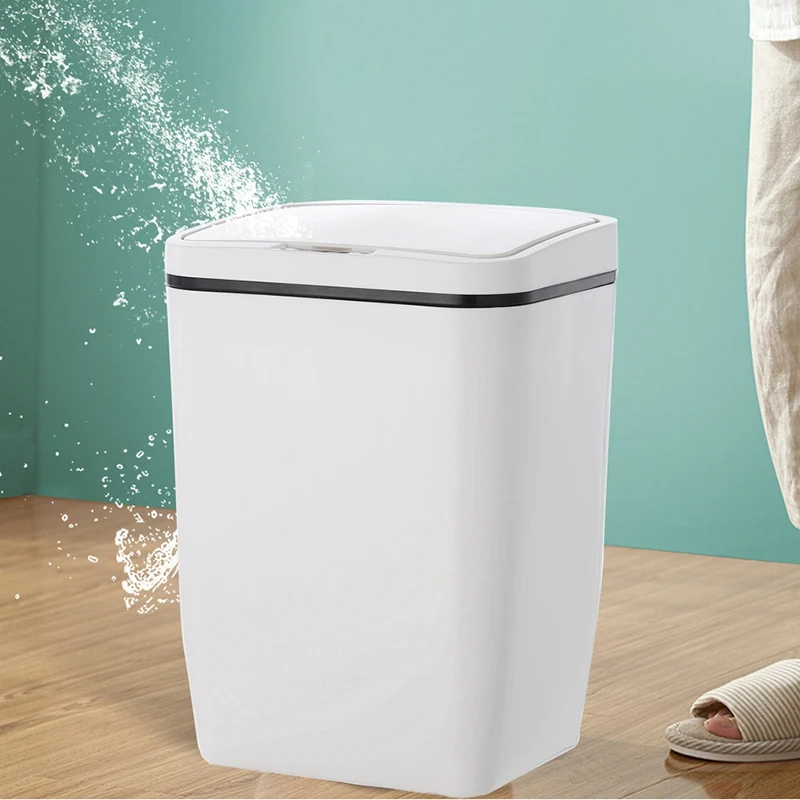 

LUDA Automatic Sensor Dustbin Smart Sensor Trash Can Induction Waste Bin ABS+PP Eco-Friendly Dustbin Usb Charge Household Tras