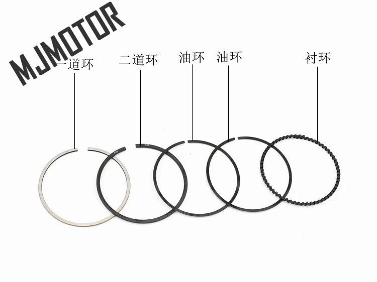 Набор колец для GY6 125cc скутер китайский мотоцикл QJ Keeway 152QMI Поршень двигателя ATV Мопед Запчасти