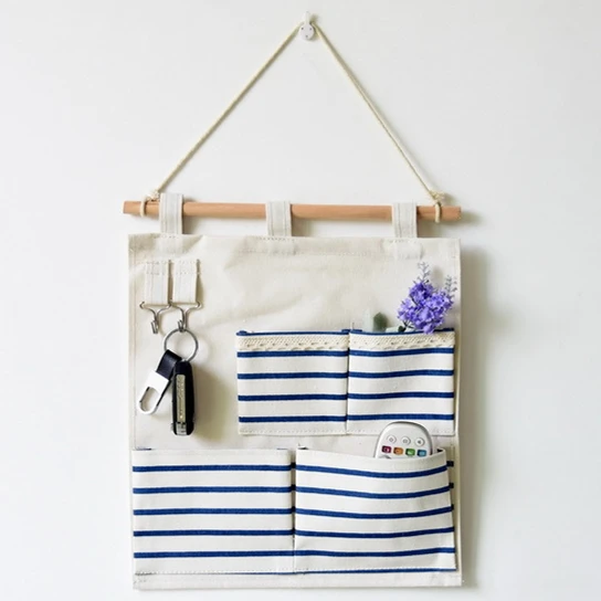 الجدار شنقا أكياس التخزين المنظم الكتان حجرة منظم الحقيبة ل ألعاب كتب الأطفال غرفة التجميل متفرقات