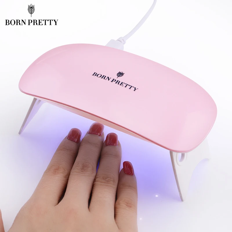 

BORN PRETTY 6W LED Lamp Nail Dryer Mini Mouse Shape UV Lamp Pink White Portable USB Cable for Curing Manicure Nail Art Tools