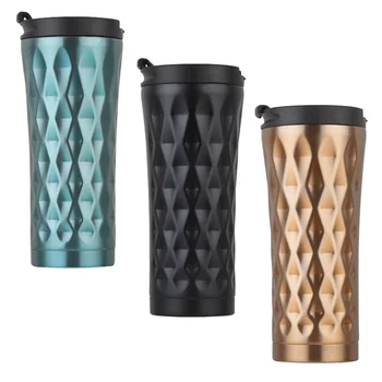 

500ml Double Wall Stainless Steel Car Coffee Mug Thermos Cup Coffee Tea Mug Thermo Water Bottle Thermo Mug