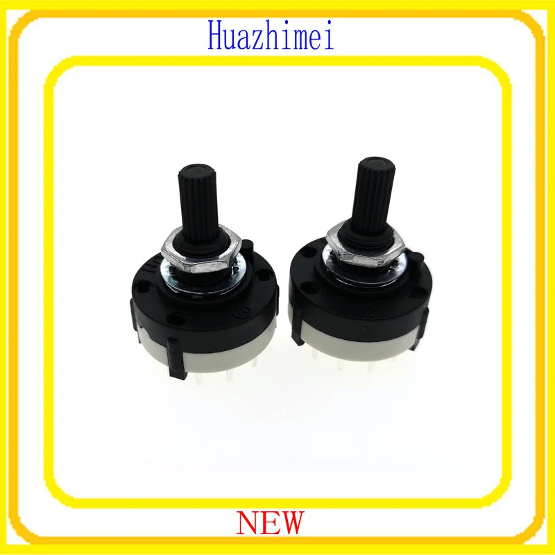 

20PCS/LOT RS26 2 Pole Position 6 Selectable Band Rotary Channel Selector Switch RS26MM 125V 0.3A