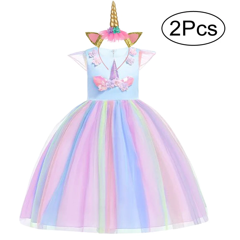 Easter Girls Dress 2Pcs Kids Dresses For Girls Unicorn Party Dress Toddler Cosplay Princess Dresses 2 3 4 5 6 7 8 9 10 Year Easter Girls Dress 2Pcs Kids Dresses For Girls Unicorn Party Dress Toddler Cosplay Princess Dresses 2 3 4 5 6 7 8 9 10 Year