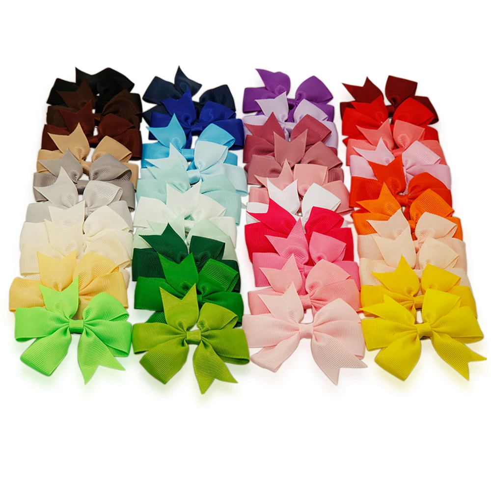 2018 новорожденный Grosgrain лента бант заколка для волос девочек бутик Детские