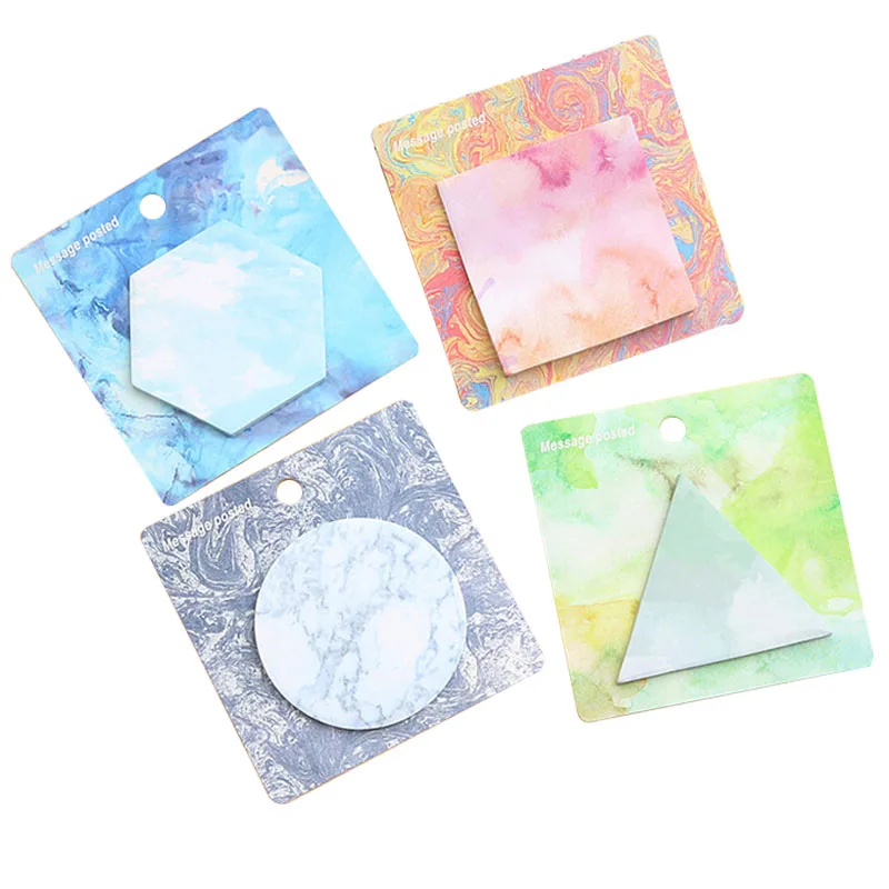 

Sticky Notes Stickers Scrapbooking Personality Painting Pattern Memo Pad Office Decoration Kawaii Stationery Joy Corner