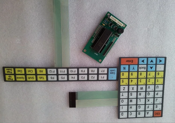 IP65 Industrial keyboard, Industrial Grade Waterproof Membrane Keyboard, With ps/2 controller, provide custom design services industrial design education