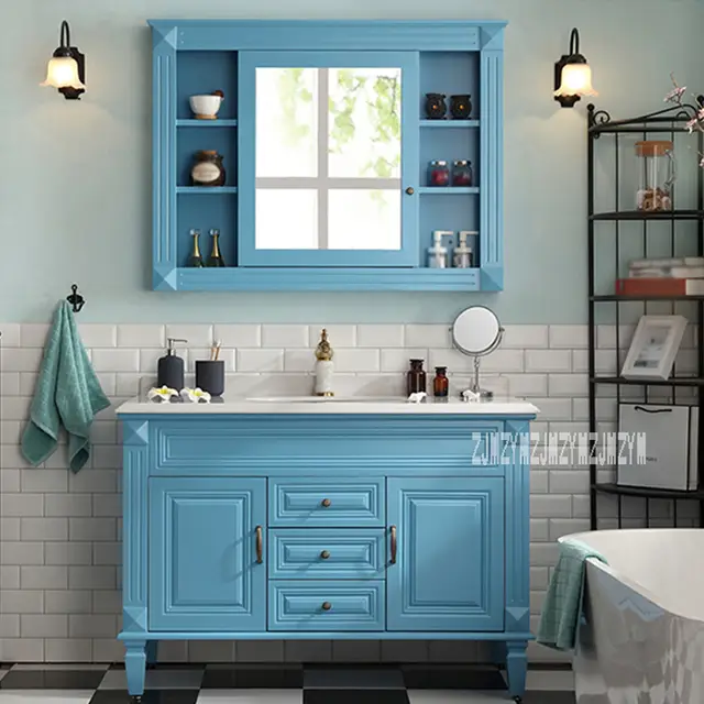 European Wood Bathroom Furniture Cabinet Combination 2 Bathroom Furniture Cabinet