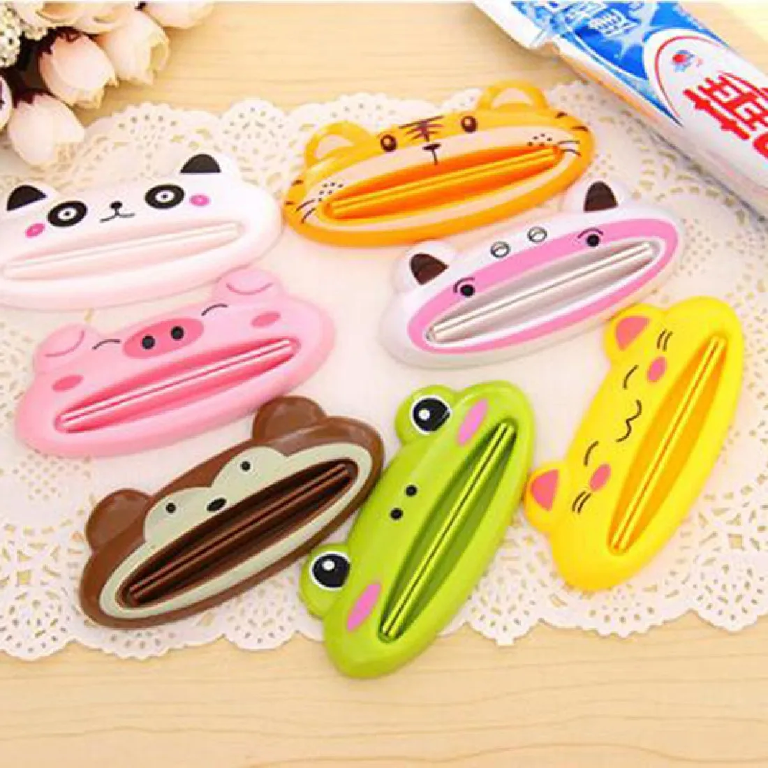 Buy 1pcs Cute Animal multifunction squeezer toothpaste