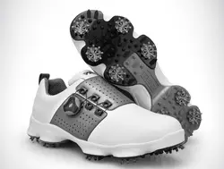 Лидер продаж! Обувь для гольфа мужская водостойкая дышащая обувь для гольфа мужские ручки Пряжка Нескользящая спортивная обувь Уличная