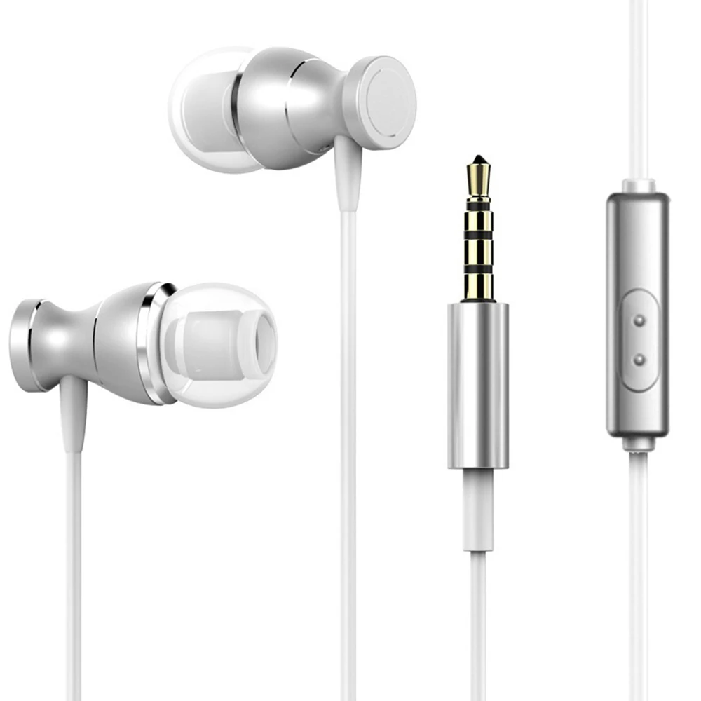 OTAO In Ear Магнитная адсорбционная гарнитура линейный контроль стерео звук с