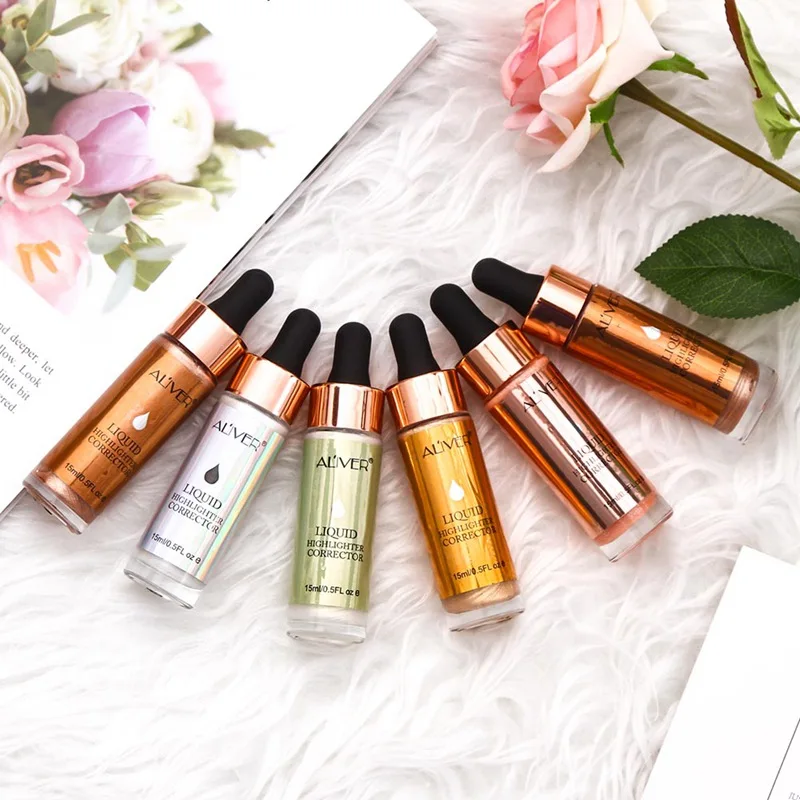 Жидкий хайлайтер Макияж Маркер крем корректирующий Shimmer Блеск для ...