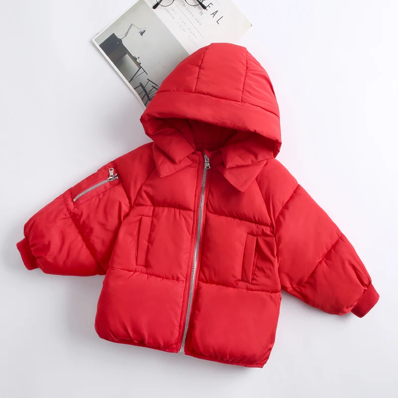 

2019 Children Winter Clothes 2-6y Baby Down Cotton Jackets Baby Boys Girls Fahion Outwear Coats Kids Short Winter Bread Clothing