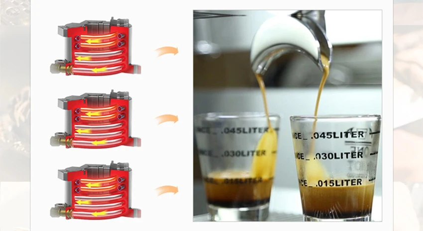 15Bar Автоматическая Эспрессо Кофе Maker 1.7L пара Тип молоко пузырь Cafe Mocha капучино итальянский Кофе машины CRM3012 3000 Вт