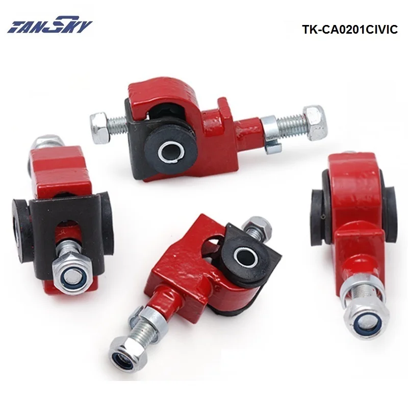 

Adjustable Front Camber Adjuster Kit for Honda C 90-97 / 92-96 (4pcs/Set) Red TK-CA0201CIVIC