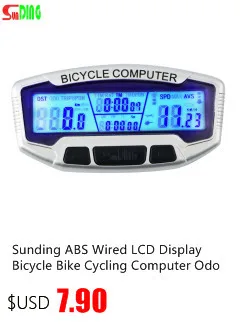 Nieuwe Stijl Sunding SD 563B Waterdichte LCD Display Cycling Bike Fiets Computer Kilometerstand Snelheidsmeter met Groene A